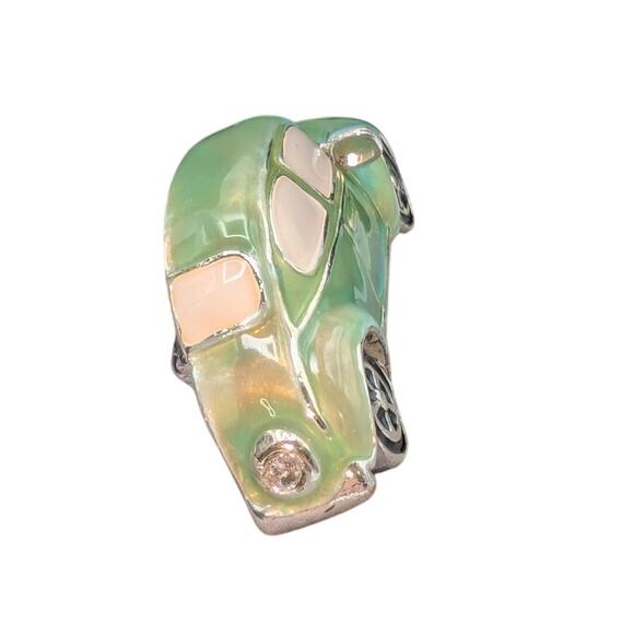 Napier Signed Mint Green Enamel VW 'Punch Buggy' Bug Car Brooch/Pin - Picture 4 of 6